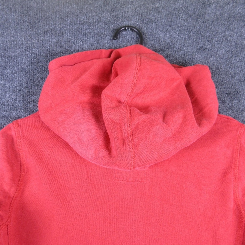 Y2K American Eagle Outfitters Hoodie Womens Small Red Graphic Pullover Logo 77 - Picture 5 of 8